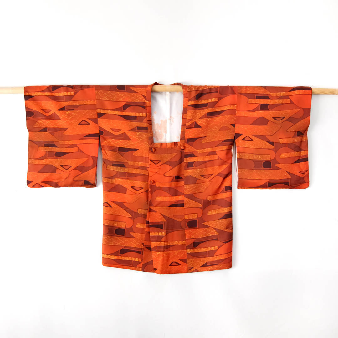 Kimono michiyuri orenji