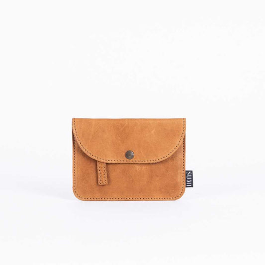 cartera piel artesana forrada 