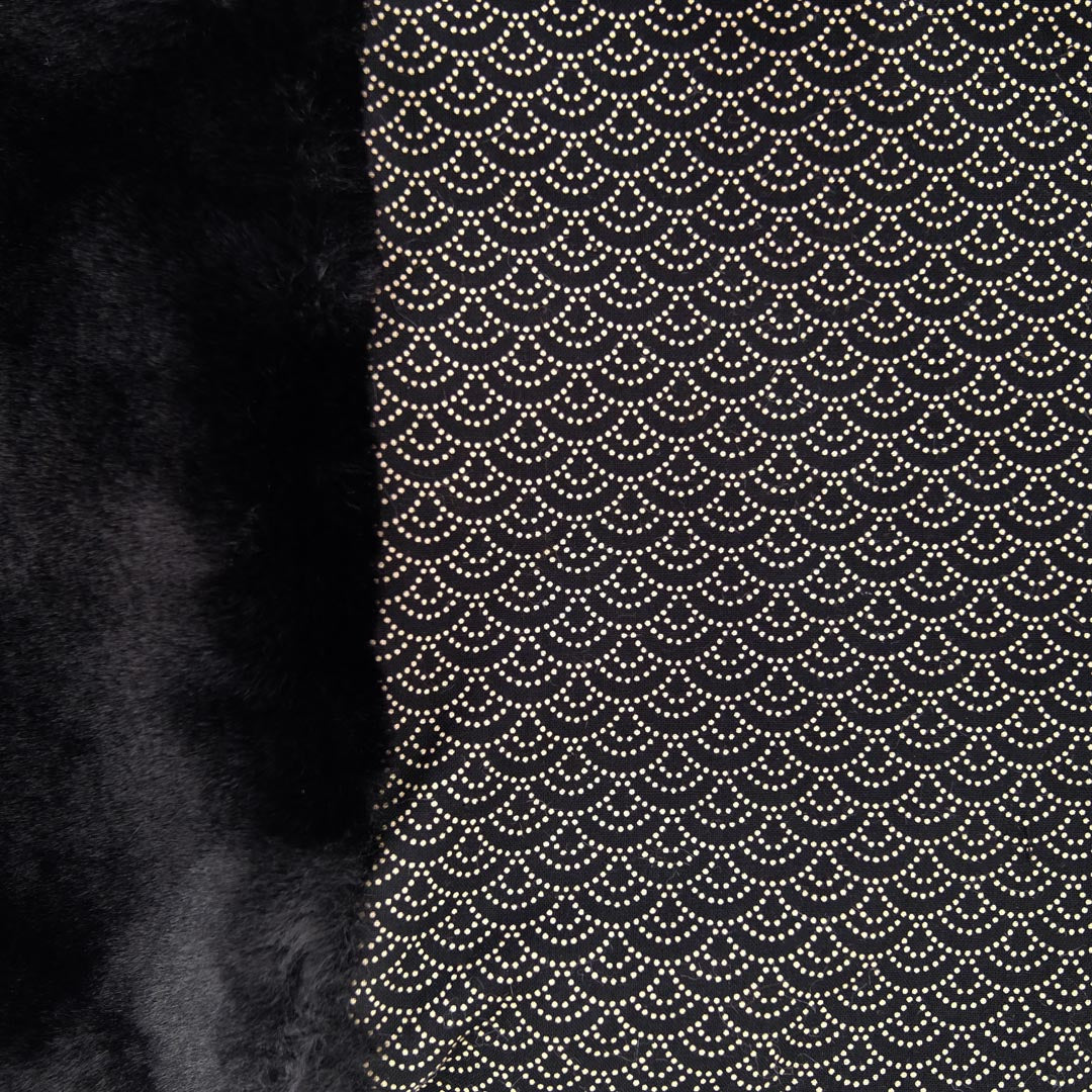 Waves Winter Black Fur